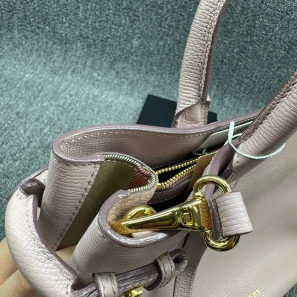 Burberry Banner Leather Satchel Bag 236-122824 - Picture 6 of 16